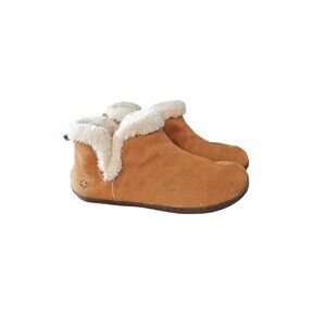 Tempur-Pedic Vallery Hashbrown Suede size 11 Slippers Bootie Ankle Comfort